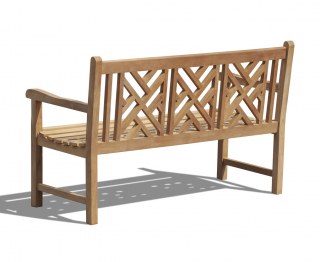 Chartwell Teak Decorative Outdoor Bench - 1.5m